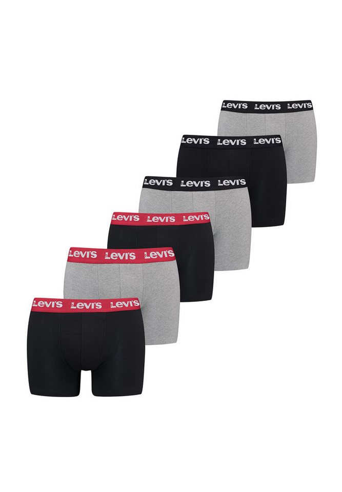 Levi's® Boxershorts LEVIS Men Repeat Logo Box 6P (Spar-Pack, 6-St., 6er-Pack) von Levi's®