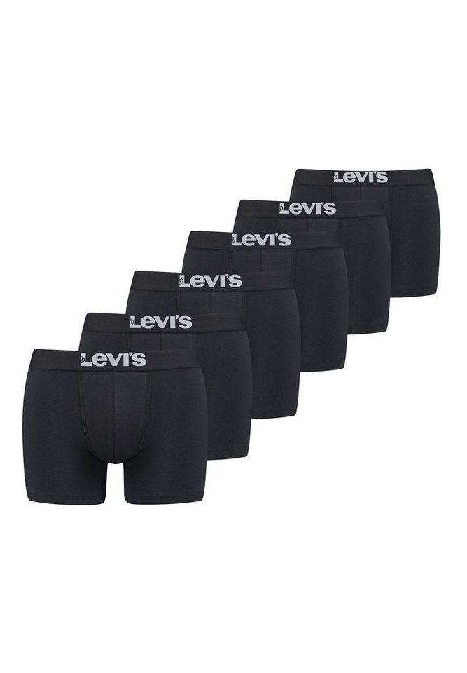 Levi's® Boxershorts LEVIS Men Solid Basic Boxer 6P (Spar-Pack, 6-St., 6er-Pack) von Levi's®