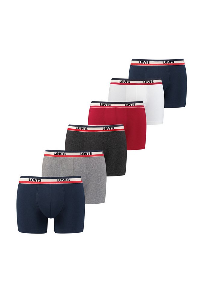 Levi's® Boxershorts LEVIS Men Sportswear Logo Boxer 6P (Spar-Pack, 6-St., 6er-Pack) von Levi's®