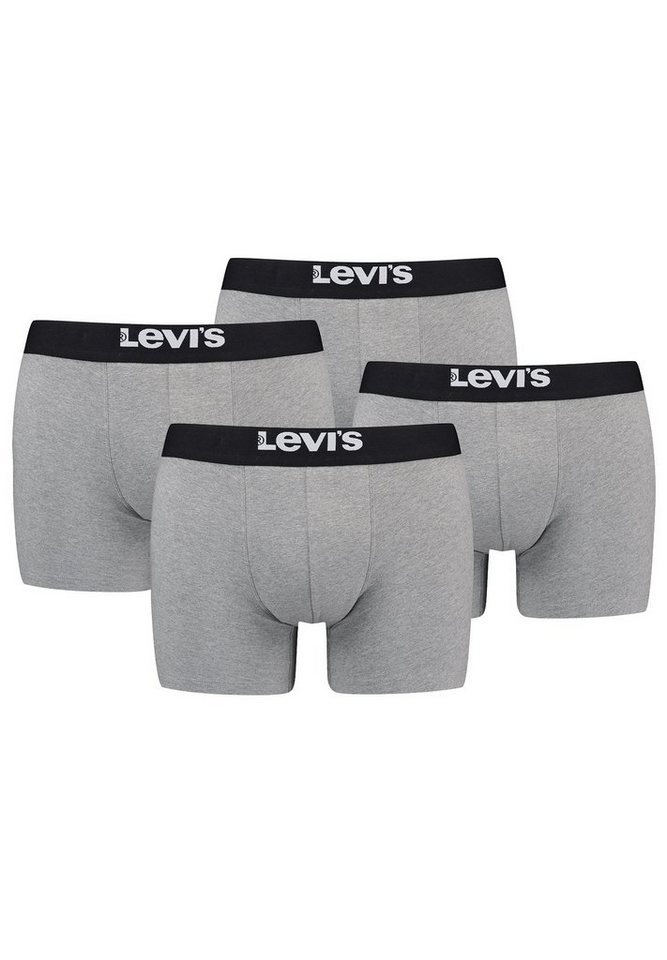 Levi's® Boxershorts MEN SOLID BASIC BOXER BRIEF ORGANIC CO 4er Pack (Set, 4-St., 4er-Pack) von Levi's®