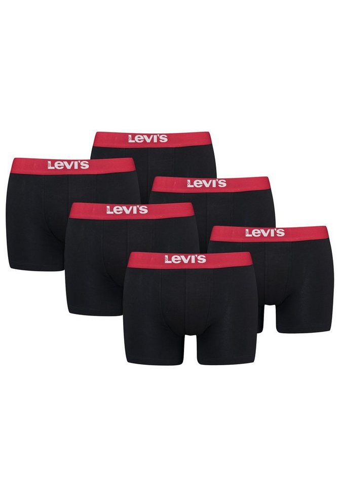 Levi's® Boxershorts MEN SOLID BASIC BOXER BRIEF ORGANIC CO 6er Pack (Set, 6-St., 6er-Pack) von Levi's®