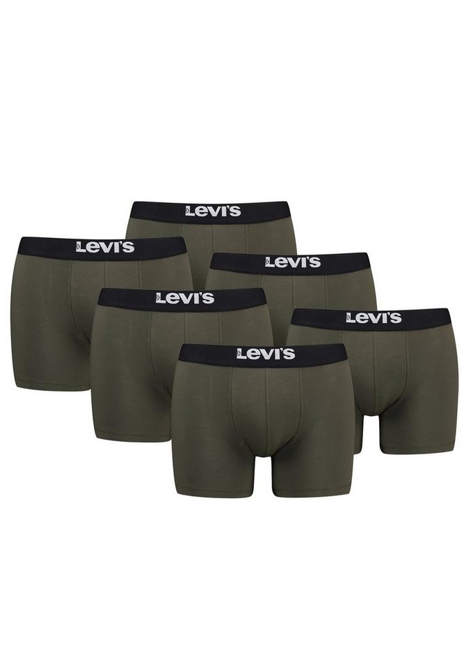 Levi's® Boxershorts MEN SOLID BASIC BOXER BRIEF ORGANIC CO 6er Pack (Set, 6-St., 6er-Pack) von Levi's®