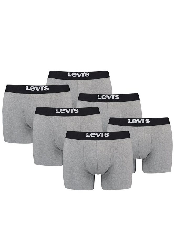 Levi's® Boxershorts MEN SOLID BASIC BOXER BRIEF ORGANIC CO 6er Pack (Set, 6-St., 6er-Pack) von Levi's®