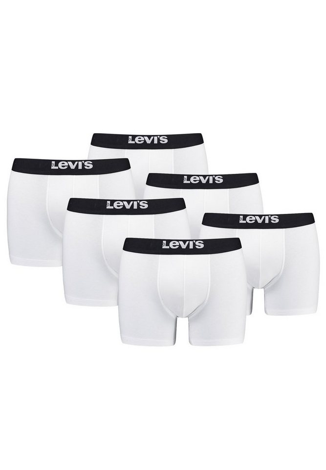 Levi's® Boxershorts MEN SOLID BASIC BOXER BRIEF ORGANIC CO 6er Pack (Set, 6-St., 6er-Pack) von Levi's®