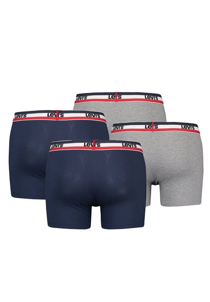 Levi's® Boxershorts MEN SPRTSWR LOGO BOXER BRIEF ORGANIC CO 4er Pack (Set, 4-St., 4er-Pack) von Levi's®