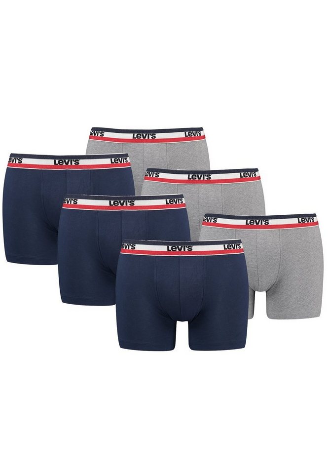 Levi's® Boxershorts MEN SPRTSWR LOGO BOXER BRIEF ORGANIC CO 6er Pack (Set, 6-St., 6er-Pack) von Levi's®