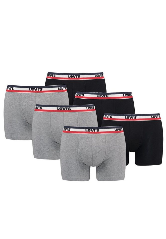 Levi's® Boxershorts MEN SPRTSWR LOGO BOXER BRIEF ORGANIC CO 6er Pack (Set, 6-St., 6er-Pack) von Levi's®