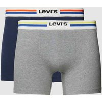 Levi's® Boxershorts mit Label-Bund im 2er-Pack in Marine, Größe M von Levi's®