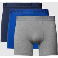 Levi's® Boxershorts mit Label-Bund im 3er-Pack in Royal, Größe XL von Levi's®