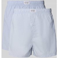 Levi's® Boxershorts mit elastischem Bund im 2er-Pack in Hellblau, Größe L von Levi's®