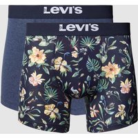 Levi's® Boxershorts mit elastischem Label-Bund im 2er-Pack in Marine, Größe S von Levi's®