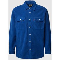 Levi's® Cordhemd mit Brusttaschen Modell 'JACKSON WORKER' in Marine, Größe L von Levi's®