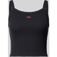 Levi's® Crop Top mit Label-Stitching in Black, Größe M von Levi's®