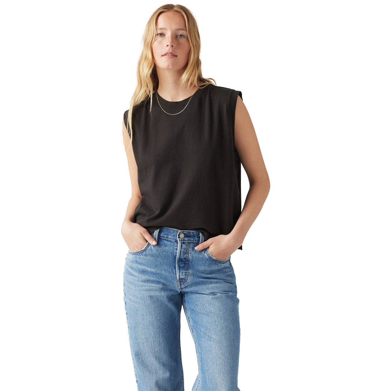 Levi´s® Damen Tank Top Boxy Tank - Caviar Slub von Levi´s®