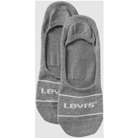 Levi's® Füßlinge mit Label-Print im 2er-Pack in Mittelbraun Mel, Größe 39/42 von Levi's®