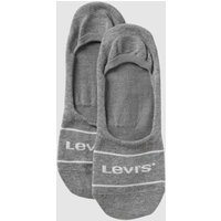 Levi's® Füßlinge mit Label-Print im 2er-Pack in Mittelbraun Mel, Größe 43/46 von Levi's®