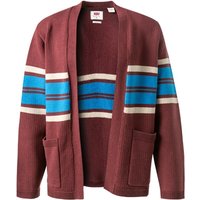 Levi's® Herren Cardigan rot Baumwolle unifarben von Levi's®