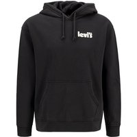 Levi's® Herren Hoodie Schwarz Baumwolle unifarben von Levi's®
