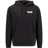 Levi's® Herren Hoodie schwarz Baumwolle unifarben von Levi's®