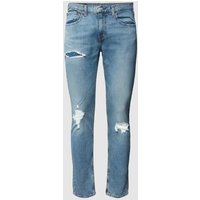 Levi's® Jeans mit Label-Patch Modell 'Taper' in Jeansblau, Größe 33 von Levi's®