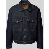 Levi's® Jeansjacke mit Brustpattentaschen Modell 'EMBARCADERO STATION' in Dunkelblau, Größe XL von Levi's®