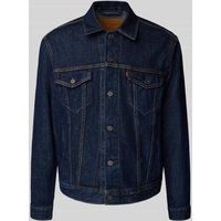 Levi's® Jeansjacke mit Label-Detail Modell 'THE TRUCKER JACKET' in Jeansblau, Größe M von Levi's®