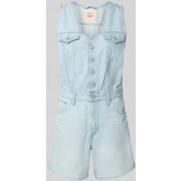 Levi's® Jeansjumpsuit mit Knopfleiste Modell 'VEST ROMPER ROM COM' in Jeansblau, Größe L von Levi's®