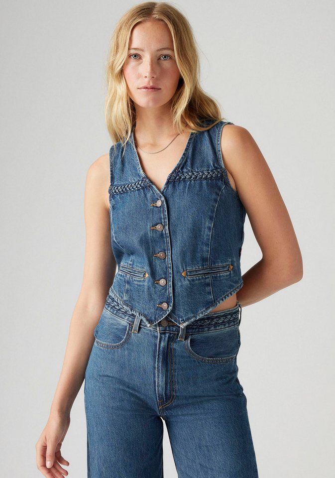 Levi's® Jeansweste BRAIDED VEST mit Ziernähten von Levi's®