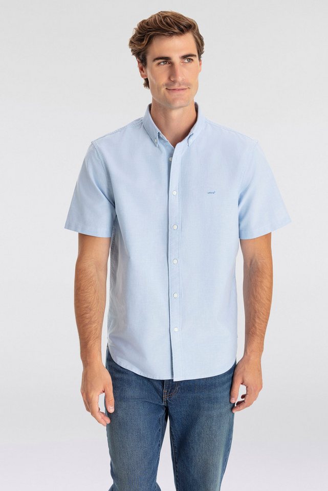 Levi's® Kurzarmhemd SS AUTHENTIC BUTTON DOWN mit kleiner Logostickerei auf der Brust von Levi's®