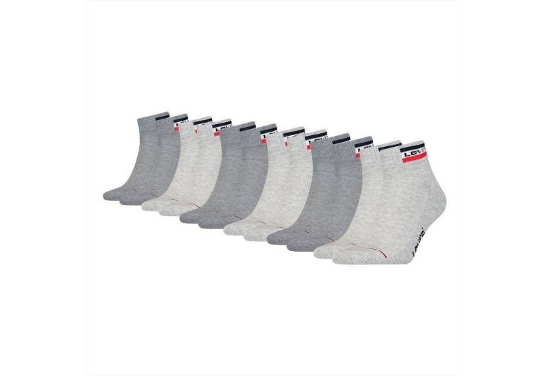 Levi's® Kurzsocken Mid Cut (6-Paar) mit weicher Frottee-Sohle von Levi's®