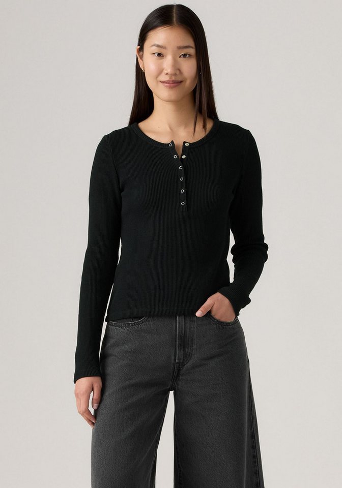 Levi's® Langarmshirt DRY GOODS HENLEY Mit Waffelstruktur- Muster von Levi's®