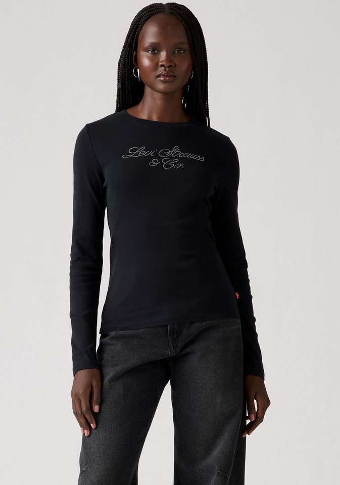 Levi's® Langarmshirt GR ESSENTIAL LS T mit Glitzersteinen von Levi's®
