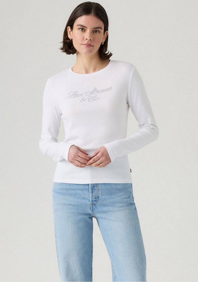 Levi's® Langarmshirt GR ESSENTIAL LS T mit Glitzersteinen von Levi's®