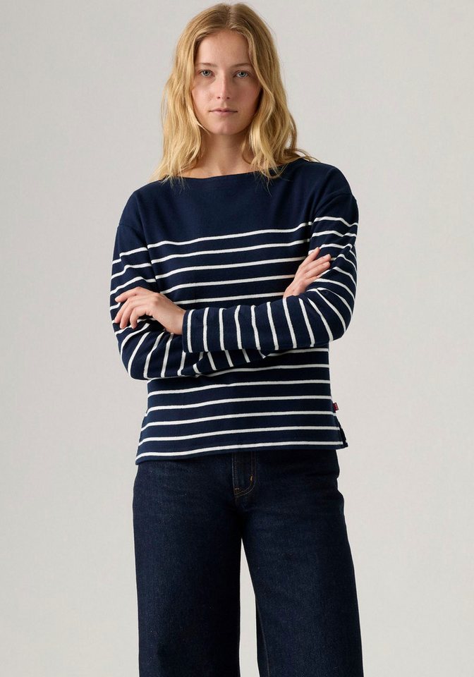 Levi's® Langarmshirt MARIN STRIPE TOP Saum mit kurzen Seitenschlitzen von Levi's®