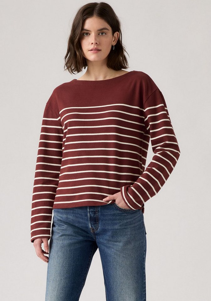Levi's® Langarmshirt MARIN STRIPE TOP Saum mit kurzen Seitenschlitzen von Levi's®