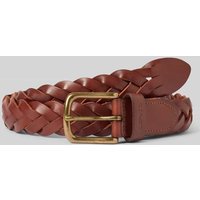 Levi's® Ledergürtel in Flecht-Optik in Cognac, Größe 100 von Levi's®