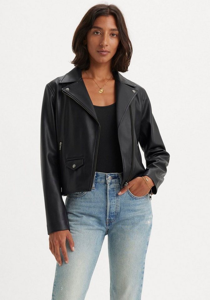 Levi's® Lederimitatjacke LELOU SHRUNKEN MOTO BLA von Levi's®
