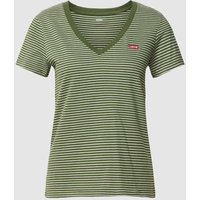 Levi's® T-Shirt mit Streifenmuster Modell 'ANNALISE' in Schilf, Größe M von Levi's®