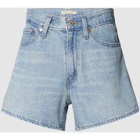 Levi's® Mom Fit Jeansshorts mit Knopf- und Reißverschluss in Hellblau, Größe 26 von Levi's®