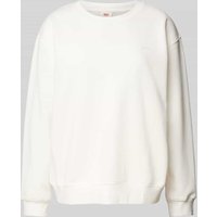 Levi's® Oversized Sweatshirt mit Label-Patch in Offwhite, Größe M von Levi's®
