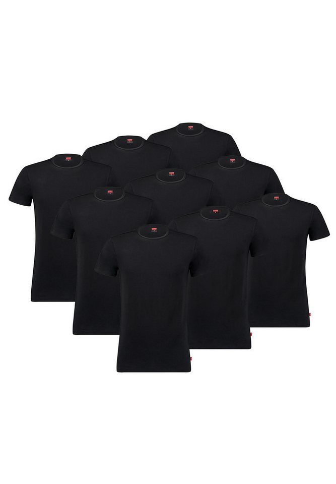 Levi's® Poloshirt LEVIS MEN SOLID CREW 9P ECOM (Packung, 9-tlg., 9er-Pack) von Levi's®
