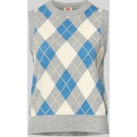 Levi's® Pullunder in Strick-Optik Modell 'TARA' in Mittelgrau, Größe L von Levi's®