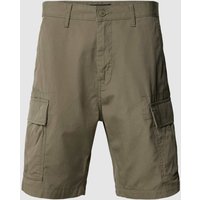 Levi's® Regular Fit Cargoshorts mit Knopfverschluss in Oliv, Größe 33 von Levi's®