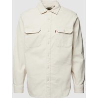 Levi's® Regular Fit Cordhemd mit Pattentaschen Modell 'JACKSON WORKER' in Offwhite, Größe L von Levi's®