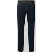 Levi's® Regular Fit Jeans mit Eingrifftaschen Modell '505™' in Marine, Größe 36/32 von Levi's®