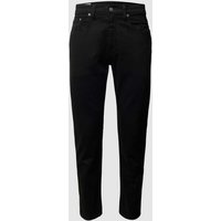 Levi's® Regular Fit Jeans mit Stretch-Anteil Modell '502™' in Black, Größe 31/30 von Levi's®