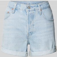 Levi's® Regular Fit Jeansshorts im 5-Pocket-Design Modell '501' in Hellblau, Größe 30 von Levi's®