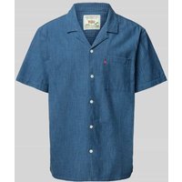 Levi's® Relaxed Fit Freizeithemd mit Brusttasche Modell 'THE SUNSET CAMP' in Blau, Größe M von Levi's®