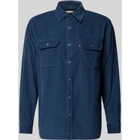 Levi's® Relaxed Fit Freizeithemd mit Kentkragen Modell 'JACKSON WORKER' in Marine, Größe XXL von Levi's®