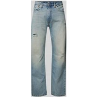 Levi's® Relaxed Fit Jeans im Destroyed-Look Modell '555' in Hellblau, Größe 32/32 von Levi's®